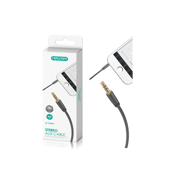 Adaptador Lightning a Auxiliar (Macho) de 1 metro 