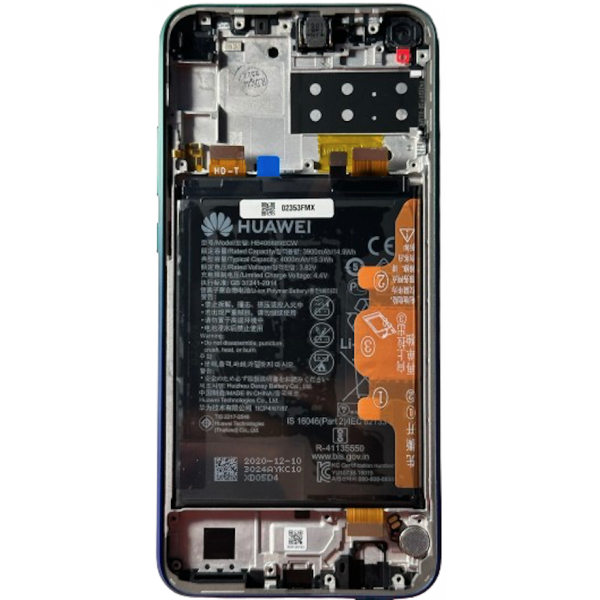 N137 Pantalla Completa Original Con Marco Y Bateria Para Huawei P40 Lite E (AURORA)