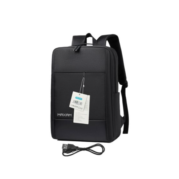 LB-2151 Maxam Mochila Oxford Antirrobo De Hombre Impermeable 15.6 Con Cable De Extension USB 2,0