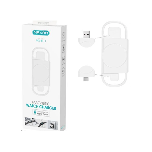 N98 WX-8111 MAXAM Cargador Magnético Inalámbrico Para APPLE 1-9 Generación 2.5W