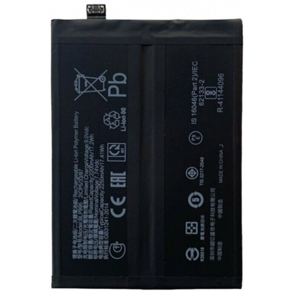 N515 Bateria Litio BLP997 Para Oppo Reno 10 Pro 5G De 2300mAh/17.98WH